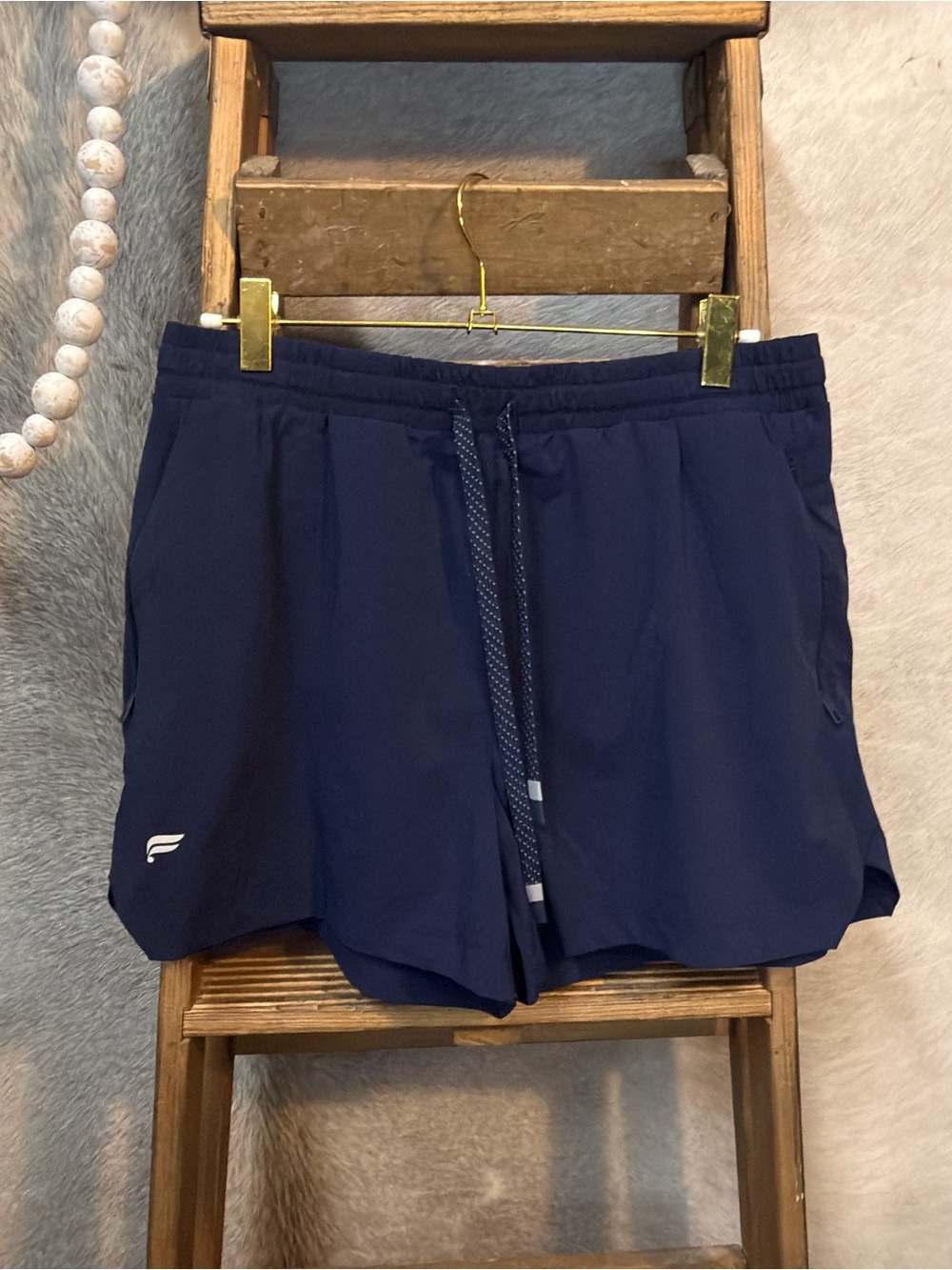 Fabletics Navy Women's Athletic Drawstring Shorts